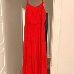 Chic Scarlet Maxi Dress